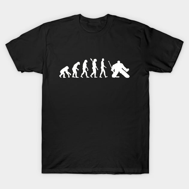 Evolution hockey goalie T-Shirt by Designzz